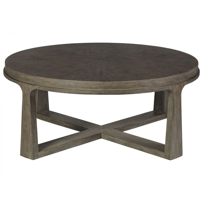 Grigio Finish Round Mahogany Cocktail Table