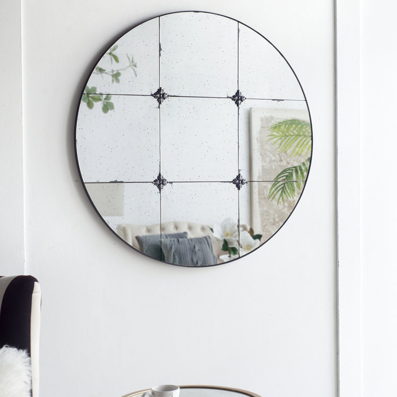 Miroir mural rond