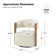 Alke 29.5"W Upholstered Swivel Barrel Chair with Solid Wood Armrests