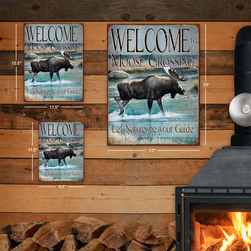 " Welcome to Moose Crossing " Print