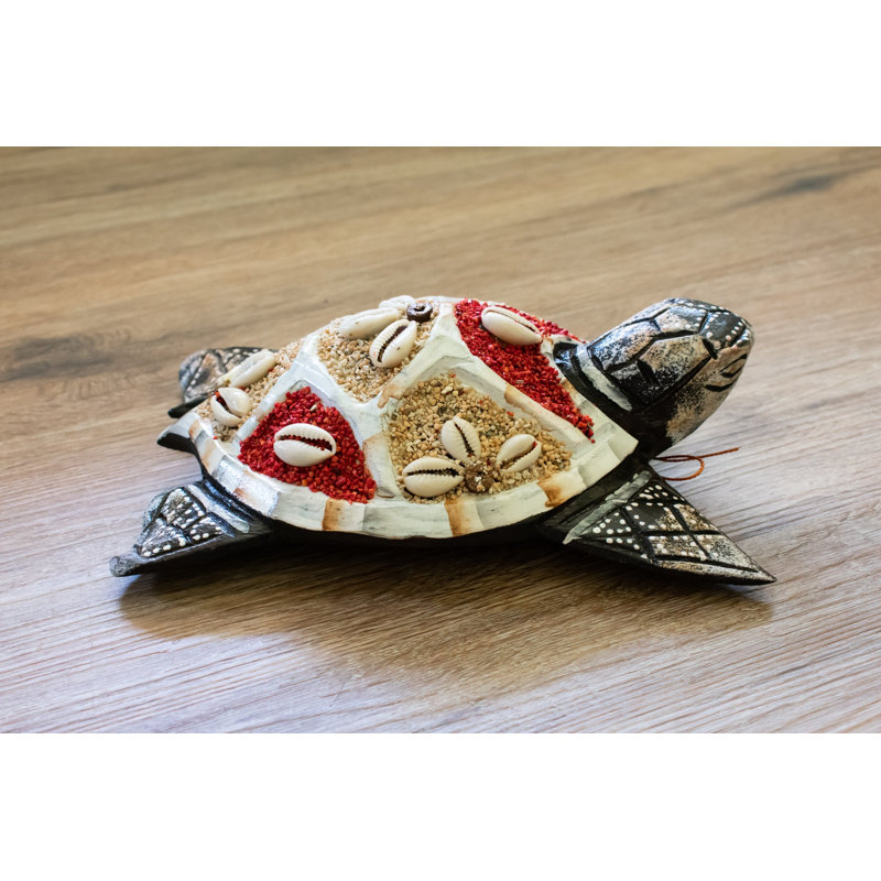Décoration murale tortue, Rouge