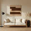 Minimalisme 61, art mural en métal brun-67165551