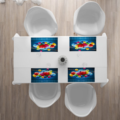 Polyester Abstract Rectangle Placemat