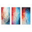 Feu et glace Tachisme arbre I - ensemble d'art mural sur toile Tachisme 3-485771745-485771747