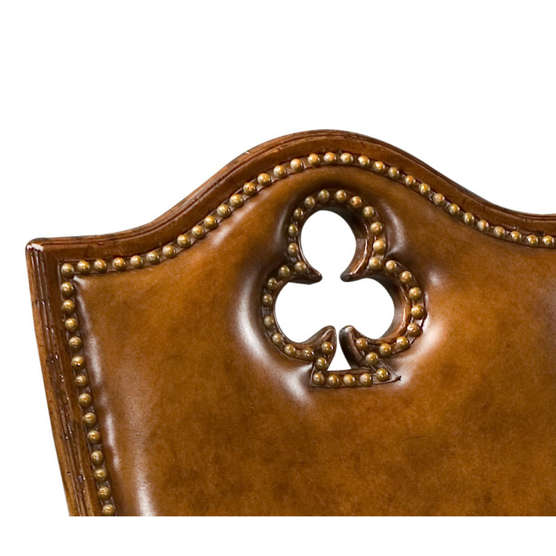 Chaise rembourrée en cuir véritable Country Club