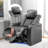 Leather Power Reclining Home Theater Seating with Cup Holder-675013695