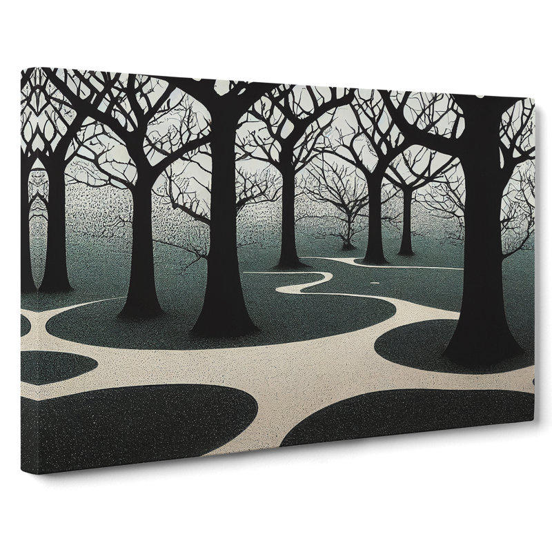Flawless Tree Forest - Wrapped Canvas Print, 35cm H x 50cm W x 3cm D