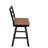 Kindig Swivel Upholstered 26'' Counter Stool with Aluminum Frame ( Set of 2)-1535599871