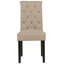 Algoma 51cm H Tufted Polyester Upholstered Upholstered Back Side Chair in Beige