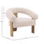 Frankie Polyester Occasional Chair, Cream-47263394