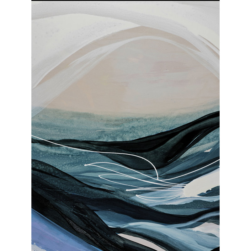 «Love Sails» par Novi Lim, H 21,2 po x l 17,2 po, Papier avec cadre noir