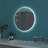 Round Aluminum Framed Backlit LED Bathroom Vanity Mirror, Dimmable, Anti-Fog, 3 Color Temperatures