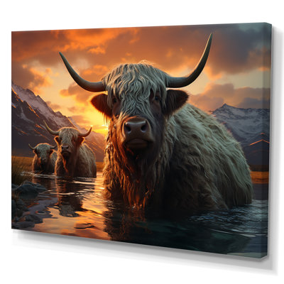 " Expressionist Yaks Horizon "