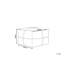 Kathleen 73cm Wide Faux Leather Square Solid Colour Pouffe Ottoman