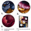 Bourgogne et bouquet floral bleu II - impressions sur toile florales-386108840-386108842
