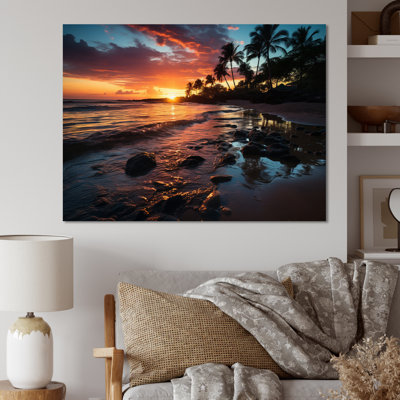 Dominicain Sunset Serenade III, reproduction d'art sur toile