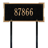 Roanoke 1-Line Lawn Address Sign