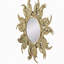 Miroir décoratif en métal 38 po avec finition dorée Sunburst
