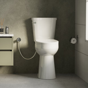 Los Flexi 21" Extra Tall Toilet with Elongated Bowl, Ideal for Seniors & Tall Users, 1.28GPF Flush