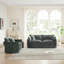 Ensemble de causeuse et de chaise 2 places, ensemble de canapé et de chaise 2 pièces, causeuse et fauteuil d'appoint, canapé de salon en chenille 2 pièces (1 + 2 places)-1317139577