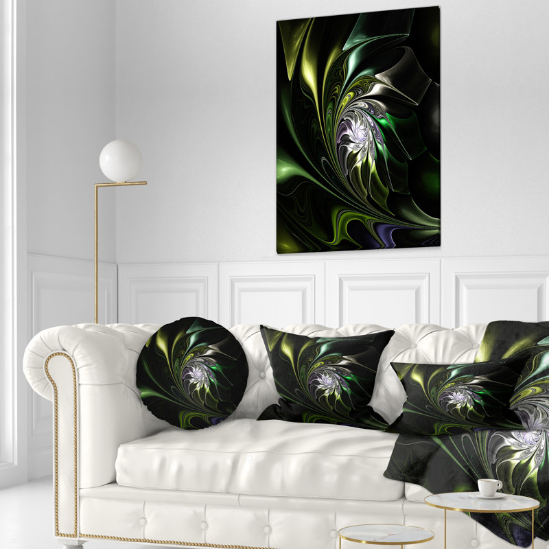 « green teinté vitrail », impression, H 40 po x l 20 po x P 1po, Toile tendue