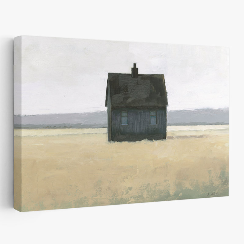 Architecture And Blue Lonely Landscape II Art, 16" H x 24" W
