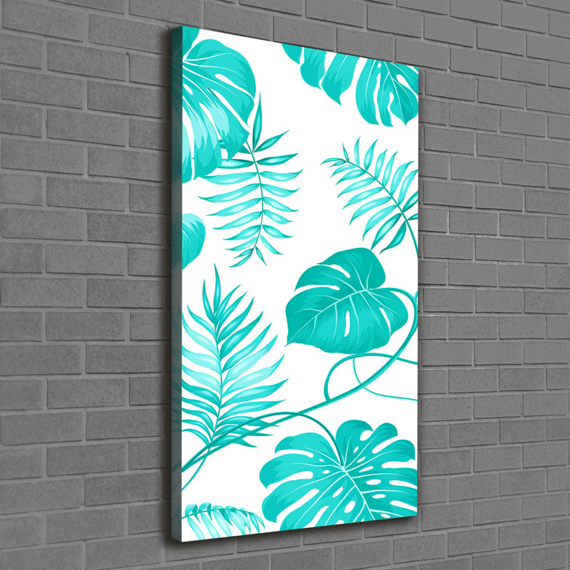 Tropical Leaves - Wrapped Canvas Print, 120cm H x 60cm W