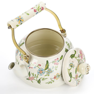 2.6 Quart Vintage Enamel Tea Kettle