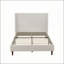High Headboard Queen Size Bed Frame with 12-Slat Support, Easy Assembly, Chenille Upholstery, No Box Spring Needed-134273786