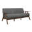 Indy 73 Inch Sofa, Brown Rubberwood Angled Frame-95256893