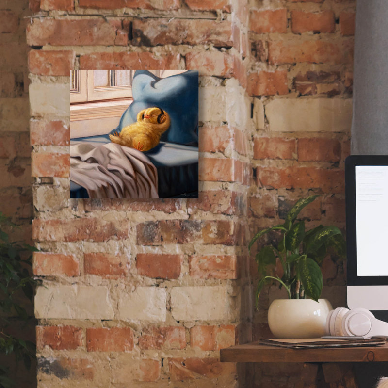 Toile épique Graffiti «Cozy Beats» par Lucia Heffernan, 12 po x 12 po, H 12 po x l 12 po