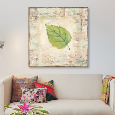 « nature walk leaves iv », impression sur toile