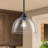 Modern 1-Light Single Dome Kitchen Island Pendant With Clear Glass-1618353749