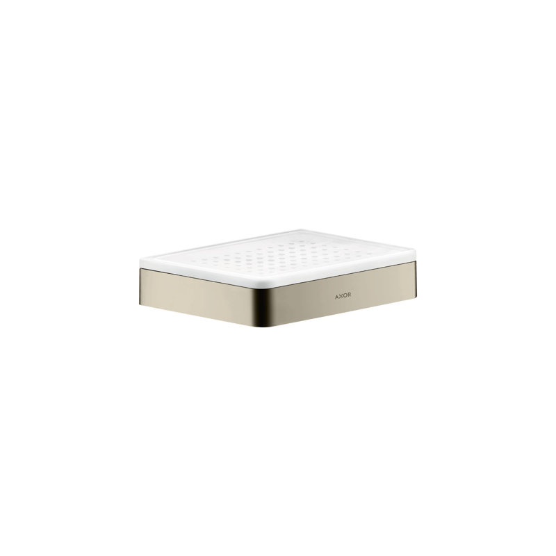AXOR Universal Softsquare Soap Dish, Polished Nickel
