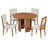 5-piece Dining Set With 4 Upholstered Chairs-1519076025