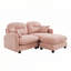 Canapé modulaire en chenille 2 places avec 2 coussins et repose-pieds-144501662-144501660-144501632