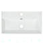 Bathroom Vanity With Single Ceramic Sink 34.09" H x 12.39" W x 21.41" D