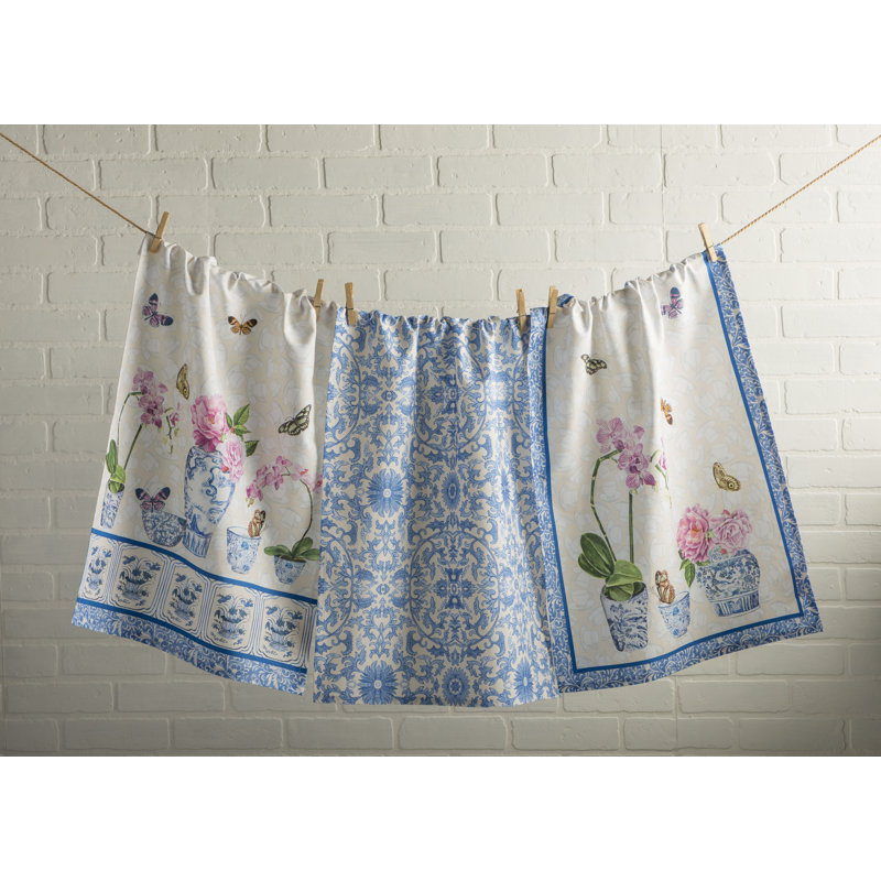 Ensemble de serviettes de thé 3 pièces Canton