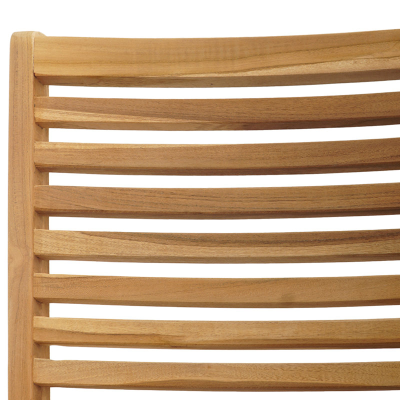 Chaise de jardin vidaXL 4 pièces brun 52 x 64,5 x 108 cm en bois de teck massif