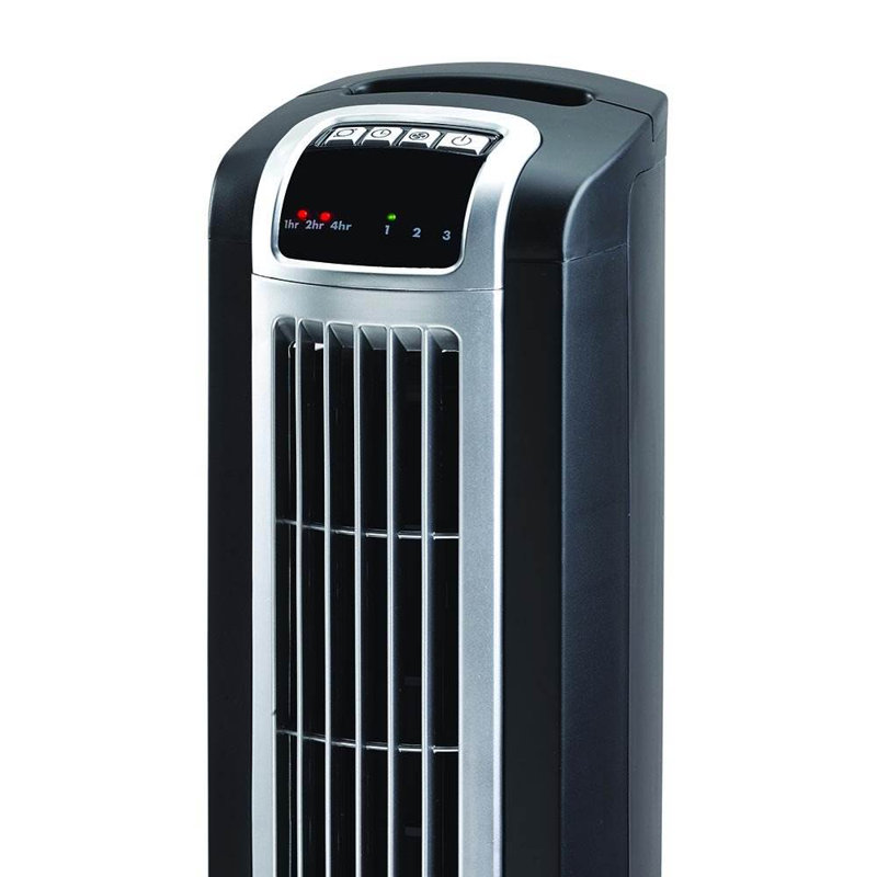Lasko 36" 3 Speed Quiet Programmable Oscillating Tower Fan With Remote, Black
