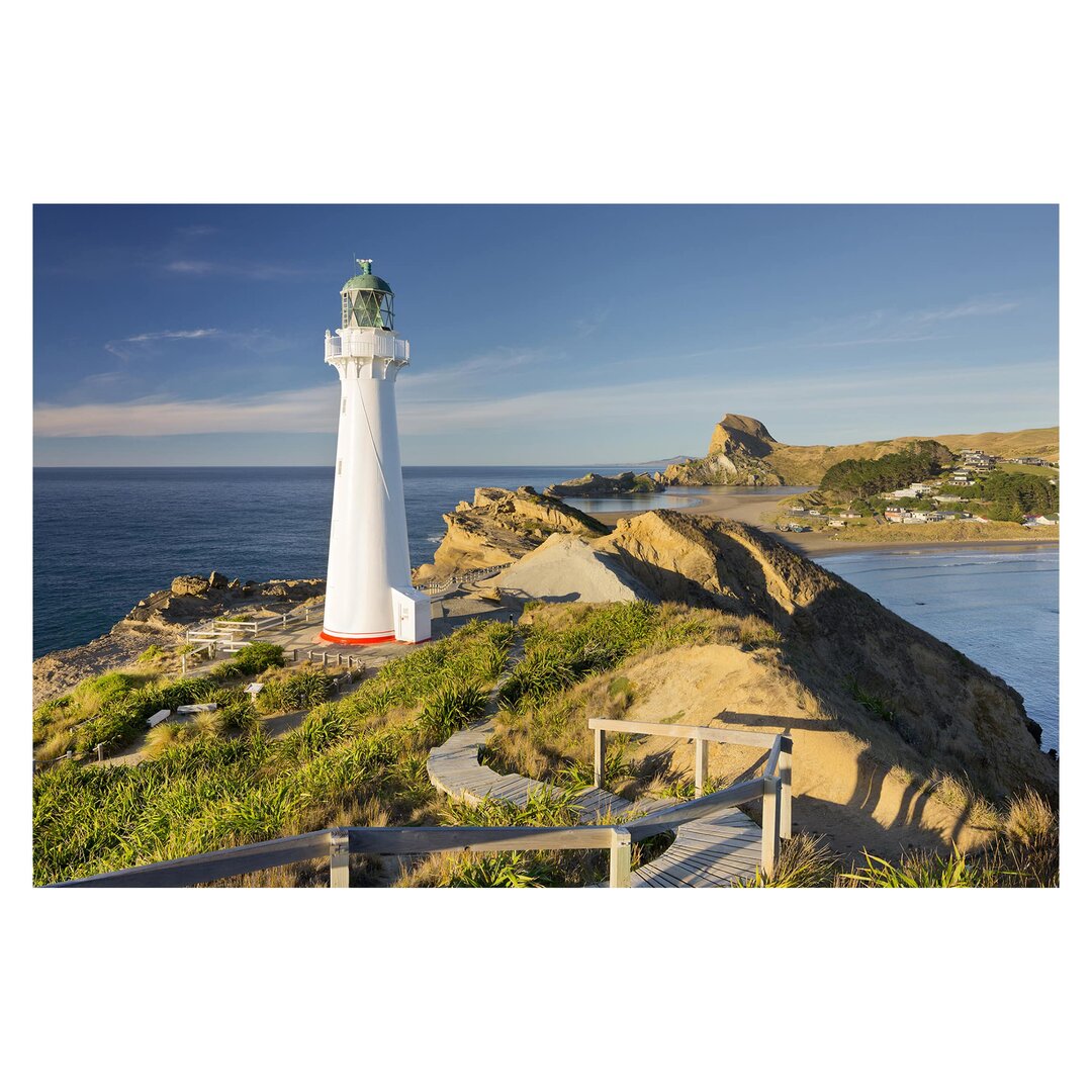 Strukturierte Fototapete Castle Point Lighthouse, New Zealand 2,9 m x 432 cm