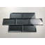 Carrelage mural de cuisine et de salle de bain à rebord biseauté inversé en verre de qualité diamant 3 po x 6 po Secret Dimensions-36935076
