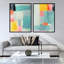 United Colors par Amy Lighthall - Ensemble de 2 reproductions de cadres photo simples-95642834-95642832