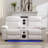 Heaney 76.7" Wide Faux Leather Power Loveseat with Speaker and LED-90663362