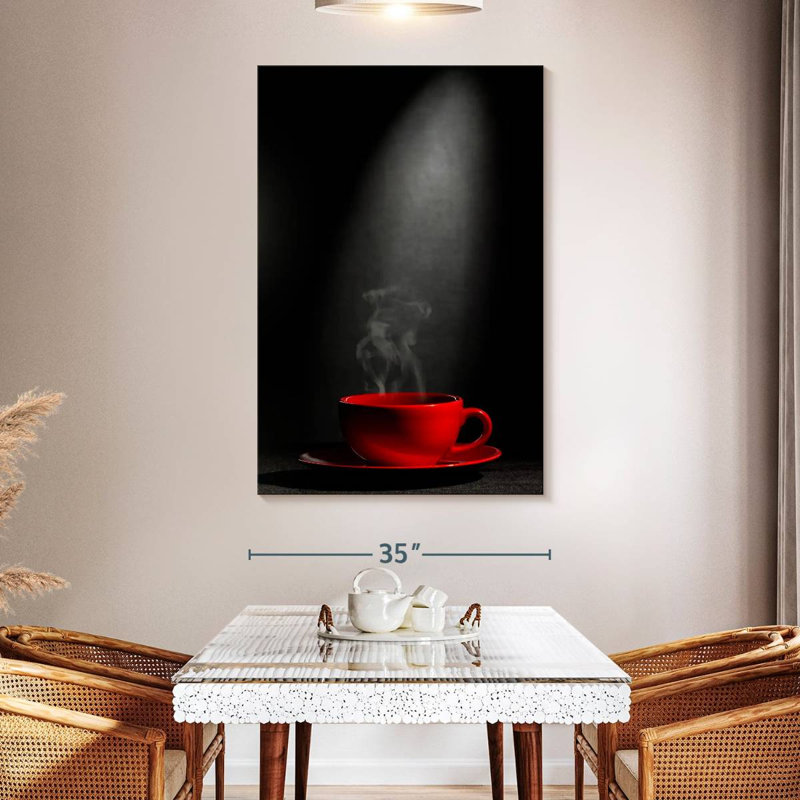 Yarlin Steaming Coffee Cup, 51" H x 34" W