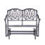 Banc coulissant avec coussins Saratoga