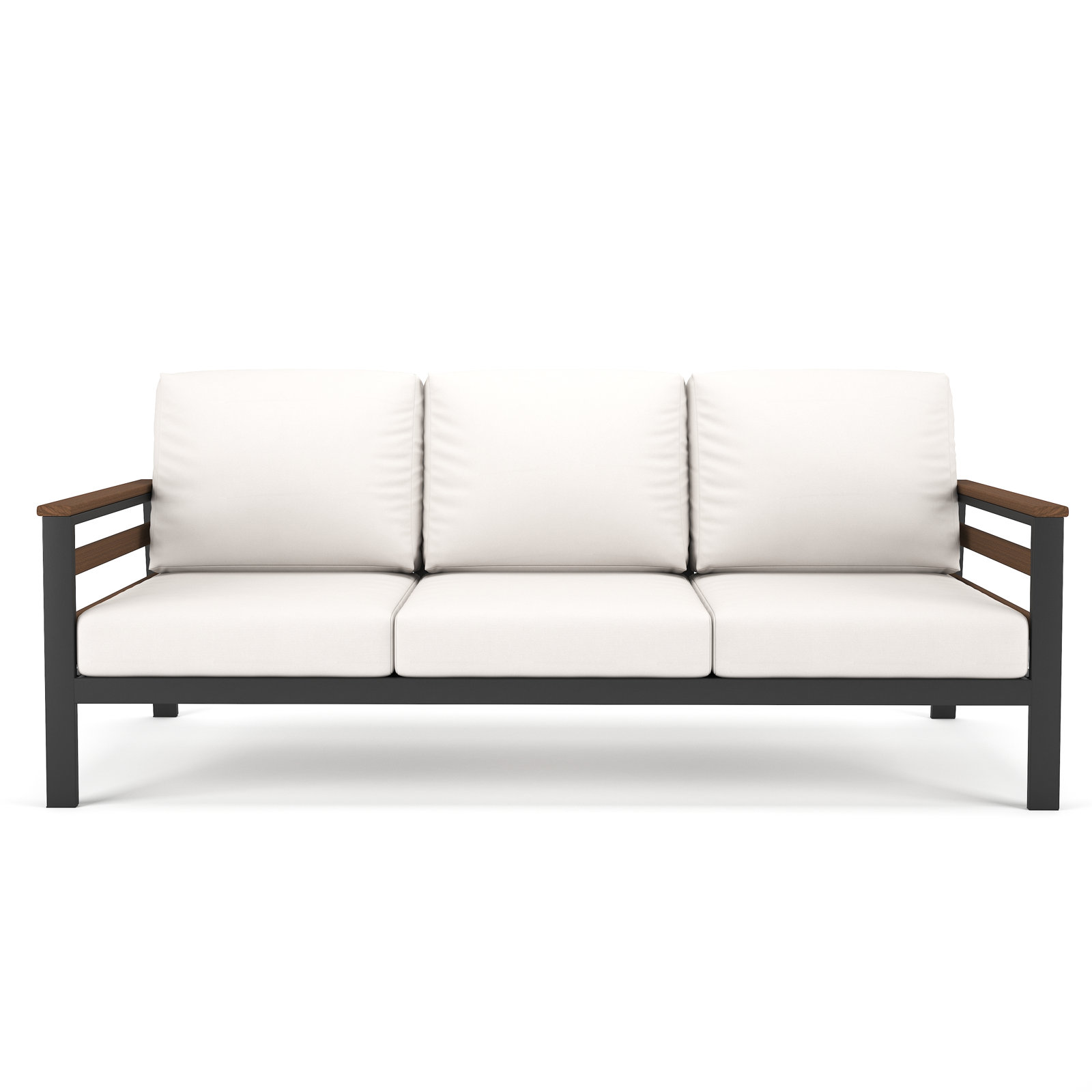 Townsend 80" Sunbrella® Patio Sofa, Sunbrella Canvas Natural, Brown