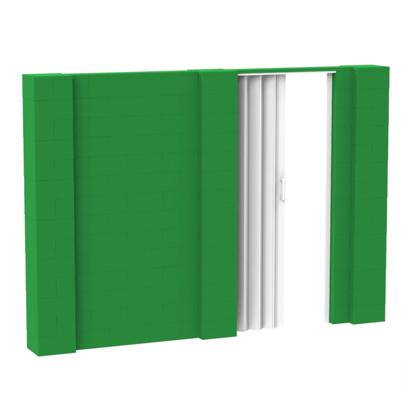 Ensemble mural bloc géant, Vert, 120"