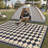 Enzo Geometric Checkered Waterproof Reversible Outdoor Rug-1407817032-1383866170