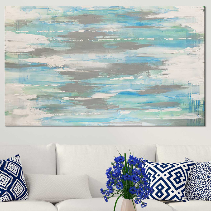 « blue regard (square) » par cassie studios-print, Toile tendue, H 24 po x l 40 po x P 1,5 po